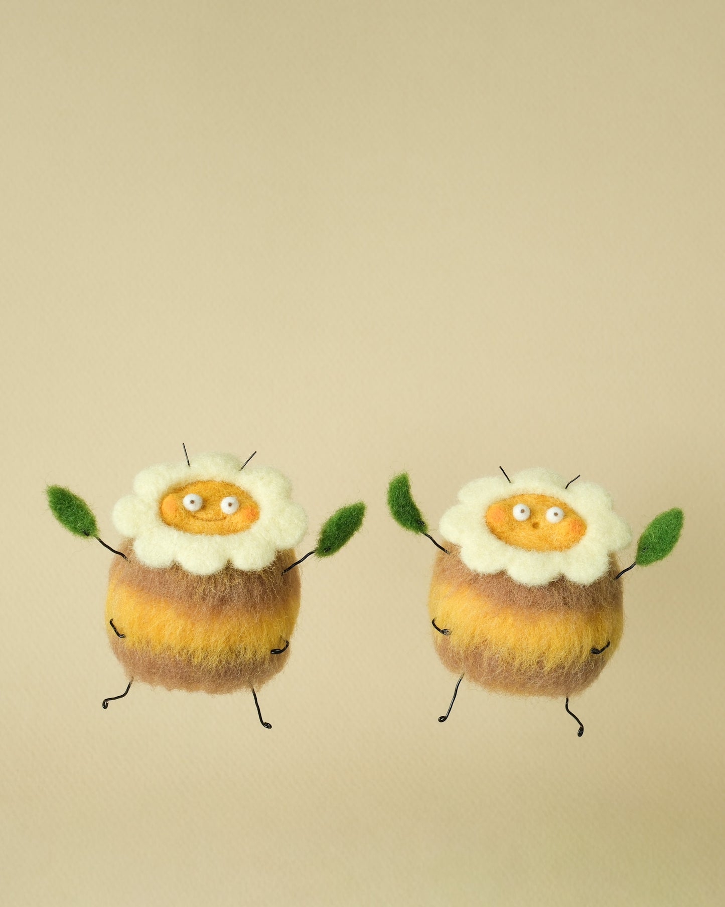 Flower Bees Art Print
